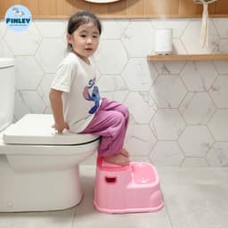 UNMEI- Bệ thu nhỏ bồn cầu cho bé ngồi trên toilet đi vệ sinh cao cấp, chống trơn trượt có tay nắm 7