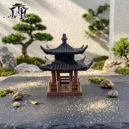 Mô hình chòi vuông in 3D - trang trí, deco tiểu cảnh, bán cạn, terrarium 1