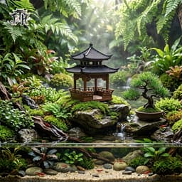 Mô hình thủy đình vuông in 3D - trang trí, deco tiểu cảnh, bán cạn, terrarium 2