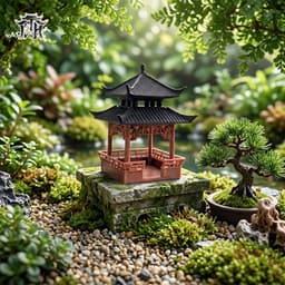 Mô hình thủy đình vuông in 3D - trang trí, deco tiểu cảnh, bán cạn, terrarium 4