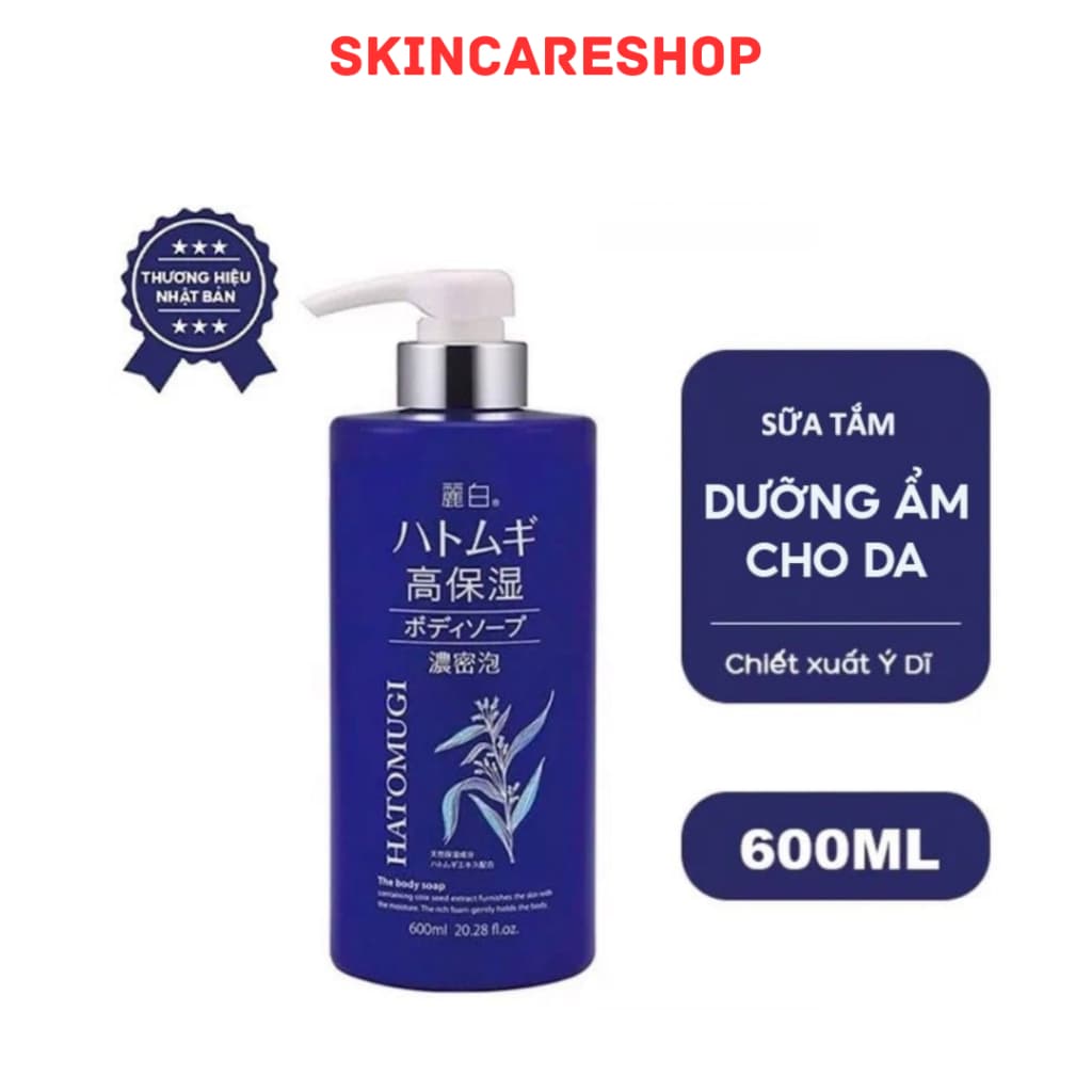 Sữa tắm dưỡng ẩm sâu Reihaku Hatomugi 600ml