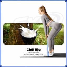 Dây Mini Band Cao Su Kháng Lực Aolikes A-3601 | Dây Miniband Tập Mông Đùi, Bộ 6 Dây Tặng Kèm Túi 4