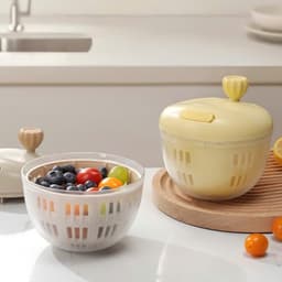 Rổ vắt rau củ quả mini tiện lợi. Rổ quay ly tâm làm khô rau củ nhanh chóng - Majehome 8