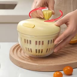 Rổ vắt rau củ quả mini tiện lợi. Rổ quay ly tâm làm khô rau củ nhanh chóng - Majehome 7