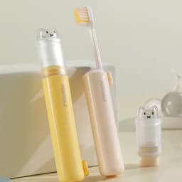 Bàn chải đánh răng du lịch kèm hộp đựng kem đánh răng mini. Bàn chải răng du lịch nhỏ gọn tiện lợi - Majehome 8