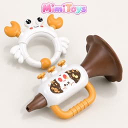 Bộ 4 Món Lục Lạc Xúc Xắc MimiToys Cho Bé - Đồ Chơi Nhựa ABS Cầm Nắm Phát Triển Giác Quan 8