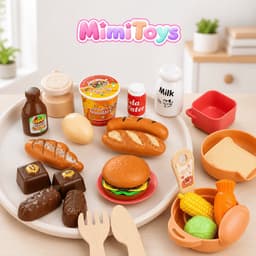 Bộ Đồ Chơi Nấu Ăn MimiToys 36 Chi Tiết - Nhà Bếp Mini Cho Bé Tập Làm Đầu Bếp 4