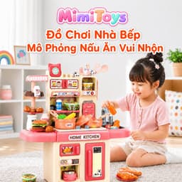 Bộ Đồ Chơi Nấu Ăn MimiToys 36 Chi Tiết - Nhà Bếp Mini Cho Bé Tập Làm Đầu Bếp 1