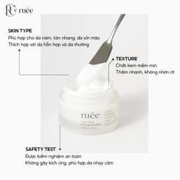 Kem Nâng Tone Da RUÉE Blanc Peau Vita Tone Up Cream 50ml Dưỡng Sáng, Cấp Ẩm Đều Màu Da Dùng Ban Ngày 8