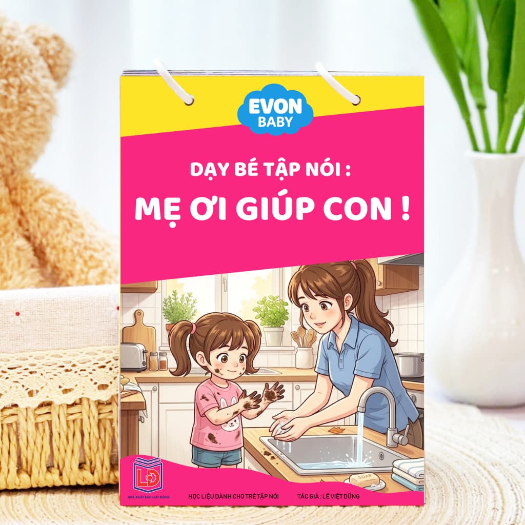Thẻ Flash EVON BABY dạy bé tập nói - Bé Tập Nói Nhờ Mẹ Giúp