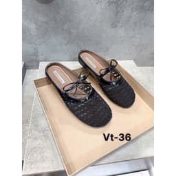 Sandal sục rọ lưới mũi tròn vintage quai chun thoáng khí Giày Sục Rọ Đan Phối Khuy Hàng Cao Cấp Full Hộp 2