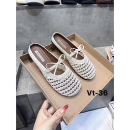 Sandal sục rọ lưới mũi tròn vintage quai chun thoáng khí Giày Sục Rọ Đan Phối Khuy Hàng Cao Cấp Full Hộp 6