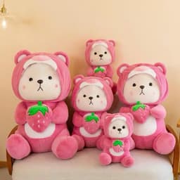 Gấu Bông Lena ôm dâu mẫu mới 2026 kích thước 40cm 50cm 60cm 4