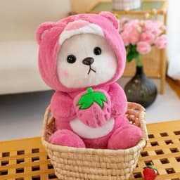 Gấu Bông Lena ôm dâu mẫu mới 2026 kích thước 40cm 50cm 60cm 6