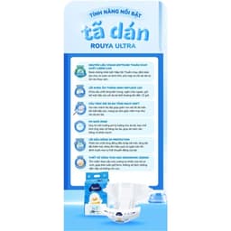 [ Kèm quà ] Combo 6 bịch Tã/bỉm ROUYA siêu thấm, lành tính cho bé size NB,S,M,L,XL,XXL,XXXL 4