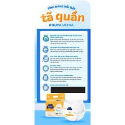 [ Kèm quà ] Combo 6 bịch Tã/bỉm ROUYA siêu thấm, lành tính cho bé size NB,S,M,L,XL,XXL,XXXL 3