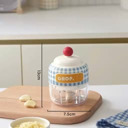 Máy xay tỏi ớt mini cầm tay đa năng. Dụng cụ băm nhuyễn nhanh gọn, dễ vệ sinh cho nhà bếp - Majehome 8