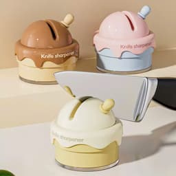 Dụng cụ mài dao hình kem dễ thương. Đồ mài dao mini nhà bếp nhanh gọn sắc bén - Majehome 9