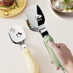 Kẹp gắp thức ăn Inox hình gấu dễ thương. Kẹp gắp chiên rán chống nóng tiện lợi an toàn - Majehome 4