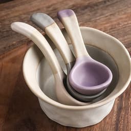Bát gốm sứ màu pastel kèm thìa cao cấp. Tô ăn mì, tráng miệng phong cách Hàn Quốc decor bếp xinh - Majehome 9