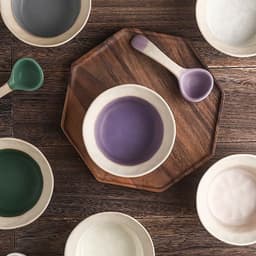 Bát gốm sứ màu pastel kèm thìa cao cấp. Tô ăn mì, tráng miệng phong cách Hàn Quốc decor bếp xinh - Majehome 5