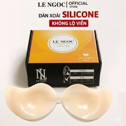 Miếng Dán Ngực Silicon Hình Quả Xoài Siêu Mỏng Tàng Hình Móc Cài Trước Tạo Khe Nâng Ngực Lê Ngọc 451 9