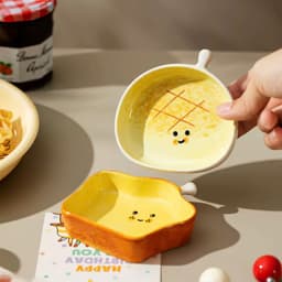 Bát gốm sứ đựng bánh mì dễ thương. Chén chấm cao cấp decor bàn ăn xinh xắn - Majehome 5