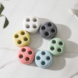 Giá để bàn chải đánh răng bằng gốm 4 ngăn cao cấp. Kệ đựng bàn chải thiết kế tối giản decor phòng tắm - Majehome 5