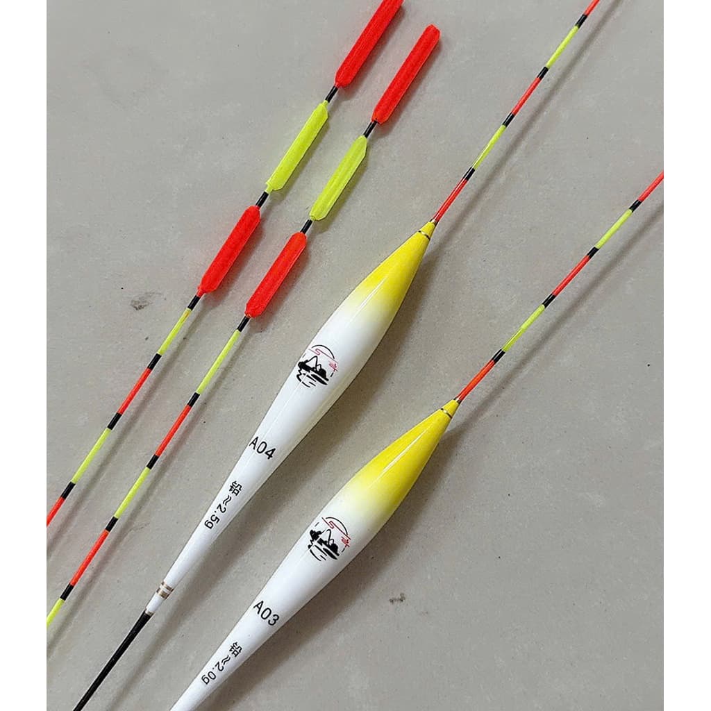 Phao ngày 3 nấc Sơn cư Mã A01 02 03 04  Tăm 3 nấc cánh khế , sáng rõ 1,5g 1,8g 2g 2.5g câu cá tự nhiên