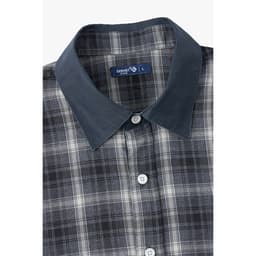 Áo sơ mi nam cộc tay kẻ caro GENVIET JEANS chất thô thoảng mát form suông túi hai bên 9191 7