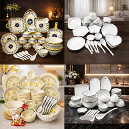 Tổng Hợp Bộ Bát Đĩa Ăn Cơm Set Tô Chén Đĩa Sứ Bát Tràng Bộ Đồ Ăn Gốm Sứ Cao Cấp Hàng Bát Tràng  M152 1