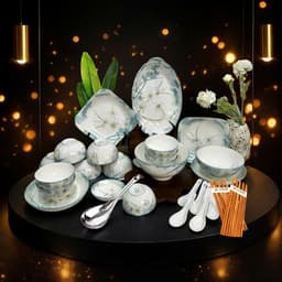 Tổng Hợp Bộ Bát Đĩa Ăn Cơm Set Tô Chén Đĩa Sứ Bát Tràng Bộ Đồ Ăn Gốm Sứ Cao Cấp Hàng Bát Tràng  M152 4