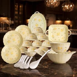 Tổng Hợp Bộ Bát Đĩa Ăn Cơm Set Tô Chén Đĩa Sứ Bát Tràng Bộ Đồ Ăn Gốm Sứ Cao Cấp Hàng Bát Tràng  M152 5