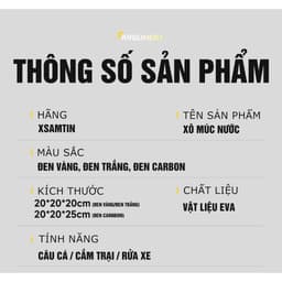 Thùng Múc Nước Xsamtin - Carbon 3