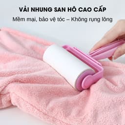 Khăn Tắm HEDO Sóng Nước Siêu Thấm Hút Nhanh Khô, Khăn Tắm Bông Quấn Tóc 3
