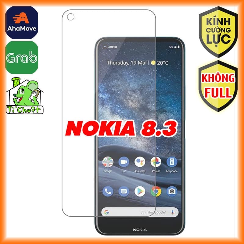 [Không FULL] Kính CL NOKIA 8.3 5G Cường Lực 2.5D-9H-0.26mm