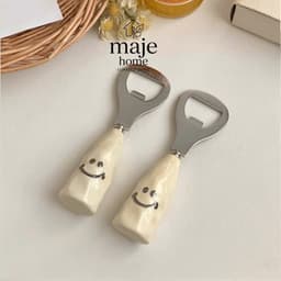 Mở nắp bia mặt cười dễ thương. Dụng cụ khui nắp chai Inox cao cấpt iện lợi cho gia đình - Majehome 1