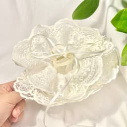 Kẹp tóc ren bản to 4 lớp 18cm – kẹp càng cua nữ phong cách tiểu thư, bồng đẹp, giữ tóc chắc - Phụ kiện Vân Lee - MS028 3
