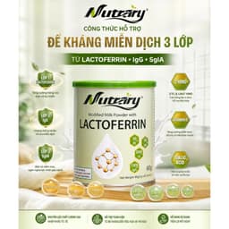 [DATE 4/2029] Lactoferrin 3 Lớp NUTRARY Nội Địa Úc Bổ Sung Vitamin C, 2 Loại HMO, Hộp 60 Gói 6