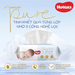(THÙNG 16 GÓI TẶNG 1 GÓI) KHĂN ƯỚT HUGGIES GOLDEN WET WIPES 80MIẾNG 3