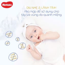 (THÙNG 16 GÓI TẶNG 1 GÓI) KHĂN ƯỚT HUGGIES GOLDEN WET WIPES 80MIẾNG 7