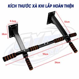 Xà  Gắn Tường Đa Năng P90X Kèm Ốc Vít Nở Có Móc Treo Ròng Rọc 9