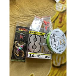 (tặng Leader)Dây Lure PE ViKing X8 StrongGest 150m +chado H1, chụp chì, khóa snap. tặng kèm Leader-Kho đồ câu lure 4