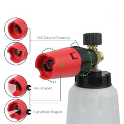 Bình Tạo Bọt Tuyết Máy Rửa Xe 1 Lít ( Bình Mỏ Đỏ ) 2