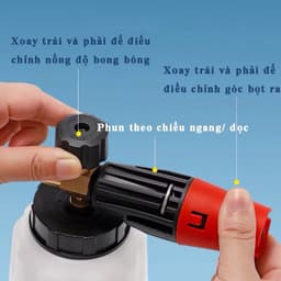 Bình Tạo Bọt Tuyết Máy Rửa Xe 1 Lít ( Bình Mỏ Đỏ ) 3
