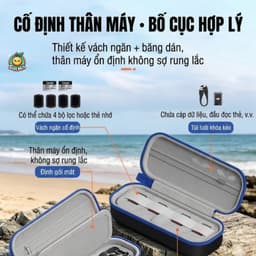 Hộp Đựng Túi Cho DJI Osmo Pocket 4 Vỏ Bảo Vệ Camera Nylon Hộp Bảo Quản Du Lịch Túi Xách Di Động 4