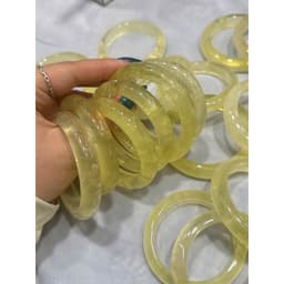 Vỏng tay bản đũa T.Vàng tu nhien Vip trong vàng đậm size 50 đến 60mm 2