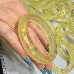 Vỏng tay bản đũa T.Vàng tu nhien Vip trong vàng đậm size 50 đến 60mm 1