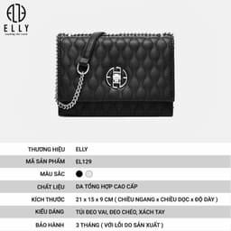 [Tặng hộp 20.10] Túi xách nữ thời trang ELLY EL129 đeo chéo crossbody cao cấp chính hãng 3