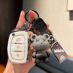 Ốp Chìa Khóa Ô Tô TPU Dẻo Cao Cấp Chống Trầy, Chống Sốc – Smartkey 3 Nút cho Hyundai i10, I20 Santafe, Elantra, Acccent 4